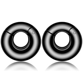 LADEMAYH 2Pcs Ear Weights for Stretched Ears Gauges Body Jewelry, Min. Fit 6g to 1 inch Stylish Heart, Hoop, Bird Stainless Steel Dangle Gauges for Ear Stretching Kit, 06mm=2g, Metal,Stainless Steel,