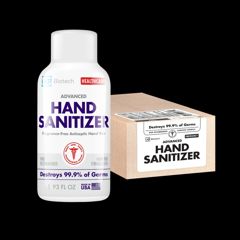 LXR Biotech Sanitizer - Pack of 24 Bottles, 1.93oz -