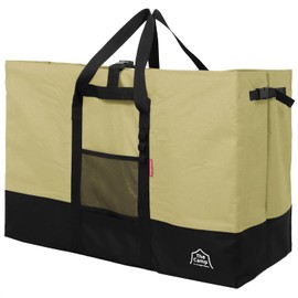 PYKES PEAK Large Storage Bag, Tote Bag, Camping Bag, Storage Bag, Large Capacity, For Camping, Storage Equipment, Outdoors, 170L / Beige