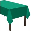 Party Essentials Heavy Duty Rectangle Table Cover - KELLY GREEN