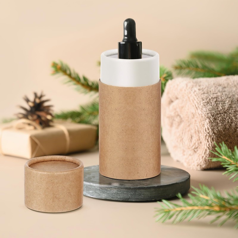 Beavorty Empty Kraft Paper Boxes for Essential Oils, 10 Pieces