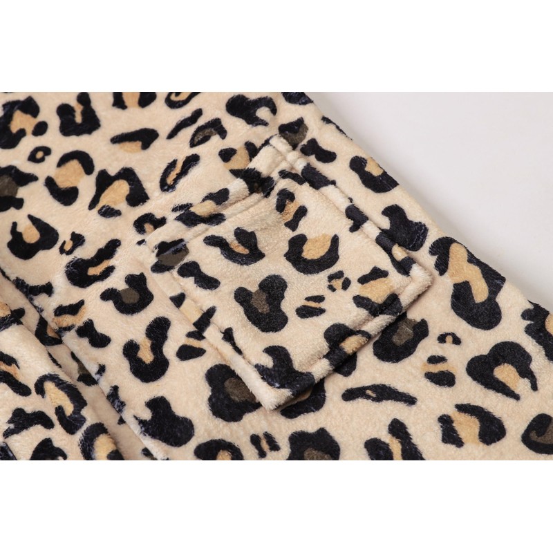 Umeyda Girls Fleece Hooded Robes, Warm Printed Bath Robe for