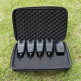 Hirisi Tackle Wireless Bite Alarm in Carry Bag 1+4 Set