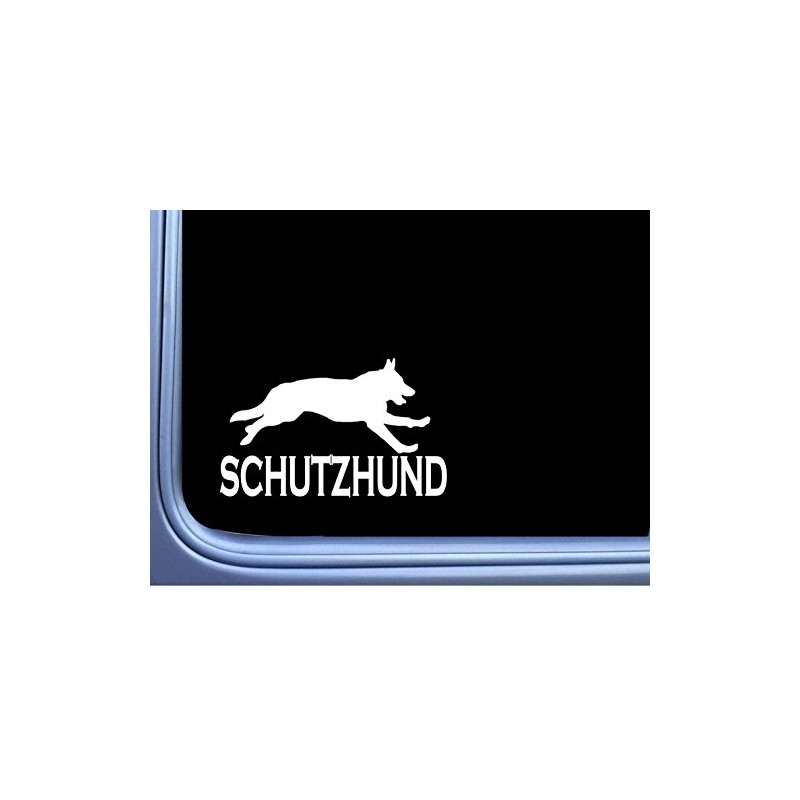 EZ-STIK Schutzhund L792 8 inch Sticker Dog German Shepherd Decal