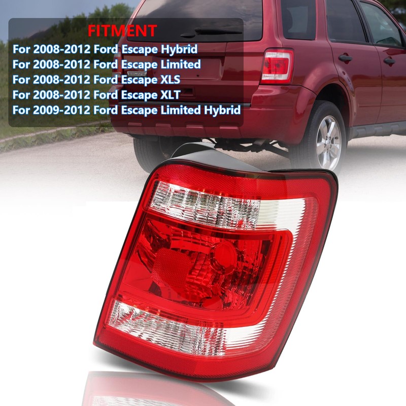 Escape Tail Lights Assembly Compatible with 2008-2012 Ford Escape Right