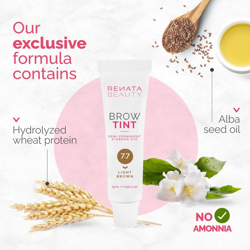 Renata Beauty Eyebrow Colour - Premium Eyebrow Dye - 15