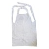 MT Products Disposable White Heavy Weight Plastic/Poly Apron 46 inches