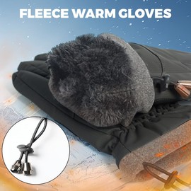 Winterhandschuhe für Herren Damen,Thermo Fahrradhandschuhe Damen Herren,Wasserdicht Fahrradhandschuhe,Winddicht Warme Geeignet für Outdoor Sportarten, Laufen, Wandern, Skifahren, Fahrradhandschuhe