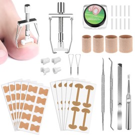 Ingrown Toenails Set, Toenail Correction Patch, Corrector Pedicure, Ingrown Toenails Strips, Stainless Steel Foot Care Set, Professional for Paronychia, Ingrown Toenails