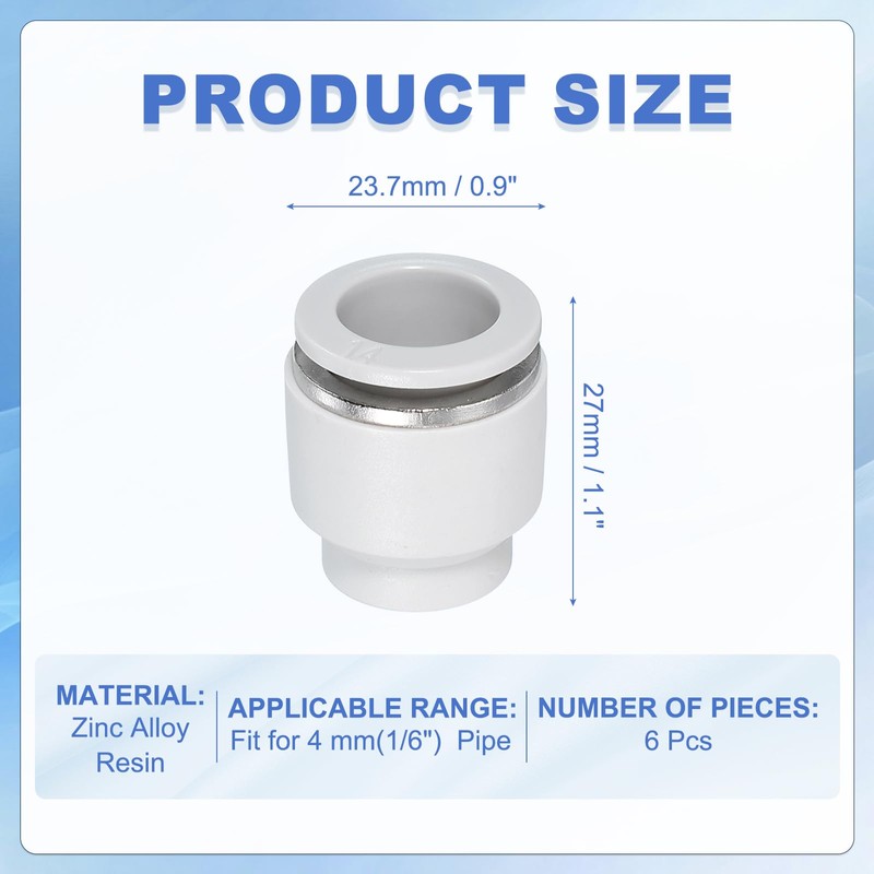 PATIKIL 6pcs Hose Quick Release Cap 14mm (5/9") Hose OD