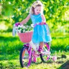 Children Bike Front Basket Bicycle Hanging Basket Bicycle PP Rattan