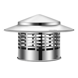Sarini Stainless Steel Roof Rain Cap Chimney Cap Chimney Cap Rain Cap Chimney Hood Roof Tube Exhaust Hood Suitable For 110MM Flue Pipe