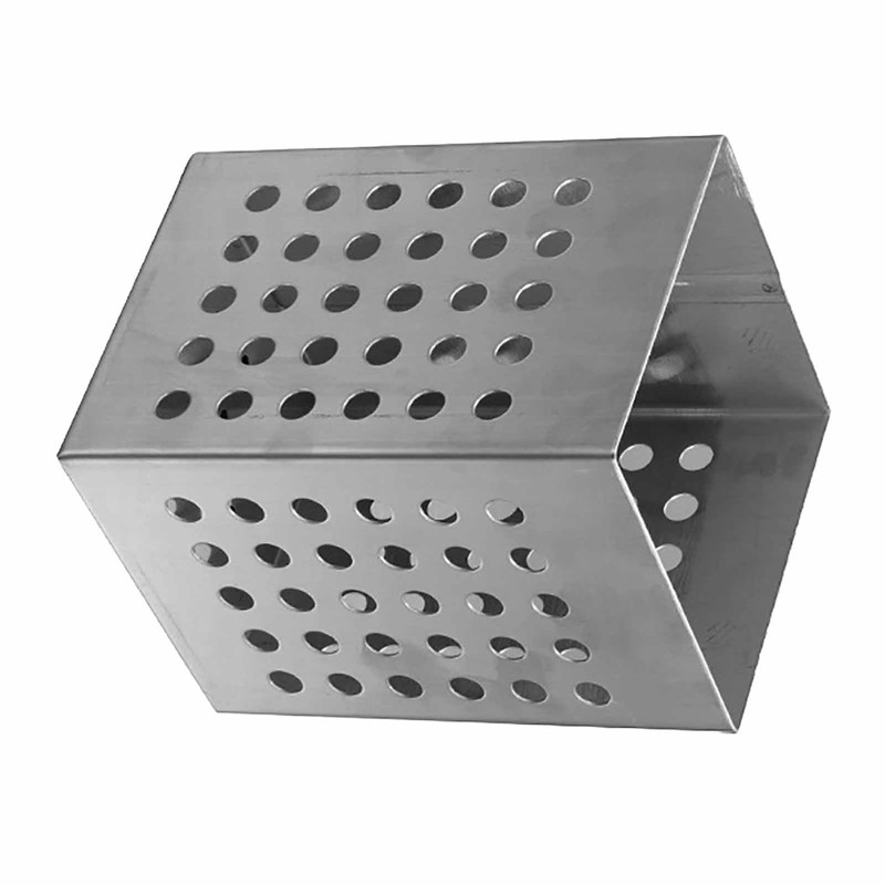 Kitchen Utensil Holder Stainless Steel Square Cutlery Drainer Countertop Utensil