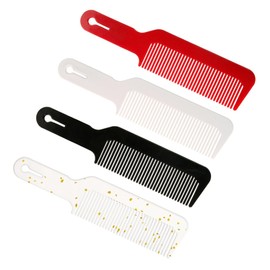 KOMBIUDA 4pcs Lightweight Hair Styling Comb Men Women Barber Hairdressing Tool Safety Plastic Flat- Comb for Styling