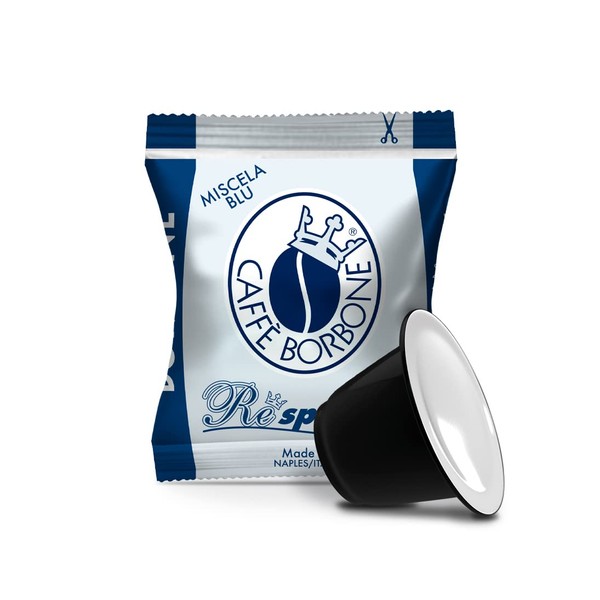 Caffe Borbone Nespresso Compatible Coffee Pods, Blue Blend, Freshly Roasted