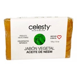 Celesty Kit 30 Pzs Jabón Vegetal Aceite De Neem Acne Manchas 100g