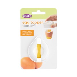 Chef’n 102-845-330-KC Topster Boiled Egg Topper, Plastic/Stainless Steel, White, 6.5 x 5.5 x 2 cm