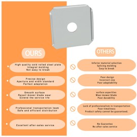 2025 Upgrade X-Blade Dual Mulching Blade Adapters Compatible With FERRIS Etc Most Standard Commercial Mowers Blades Which 2-1/2 inch Width And 5/8 inch Center Hole,Not Include Blades(3 pack)