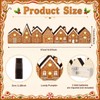 Christmas Table Decorations, Light up Gingerbread House Table Centerpieces Wooden