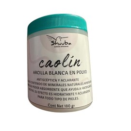 Arcilla facial descongestionante - Revela la Belleza Natural de tu piel 180 gr (Blanca (caolín))