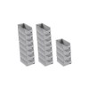 SuperSparSet 18 x Grey Storage Boxes 4.0 H x W