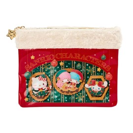 Sanrio 389081 Flat Pouch (Christmas), Sanrio Characters, For Ages 3 and Up