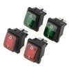 4pcs Black Indicator Switch, Traffic Light Rocker Switch Suitable for