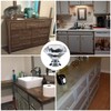 YourGift 30 Pack Drawer Knobs Diamond Shaped Crystal Glass 30mm