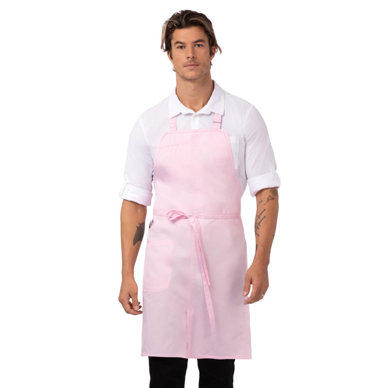 Chef Works Unisex Brio Kitchen Apron, Pink, One Size