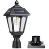 Benany Solar Post Lights Outdoor, Aluminium Solar Lamp Post Light
