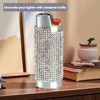 HUMWE Bling Rhinestone Crystal Lighter Case Cover Sleeve Metal Shiny