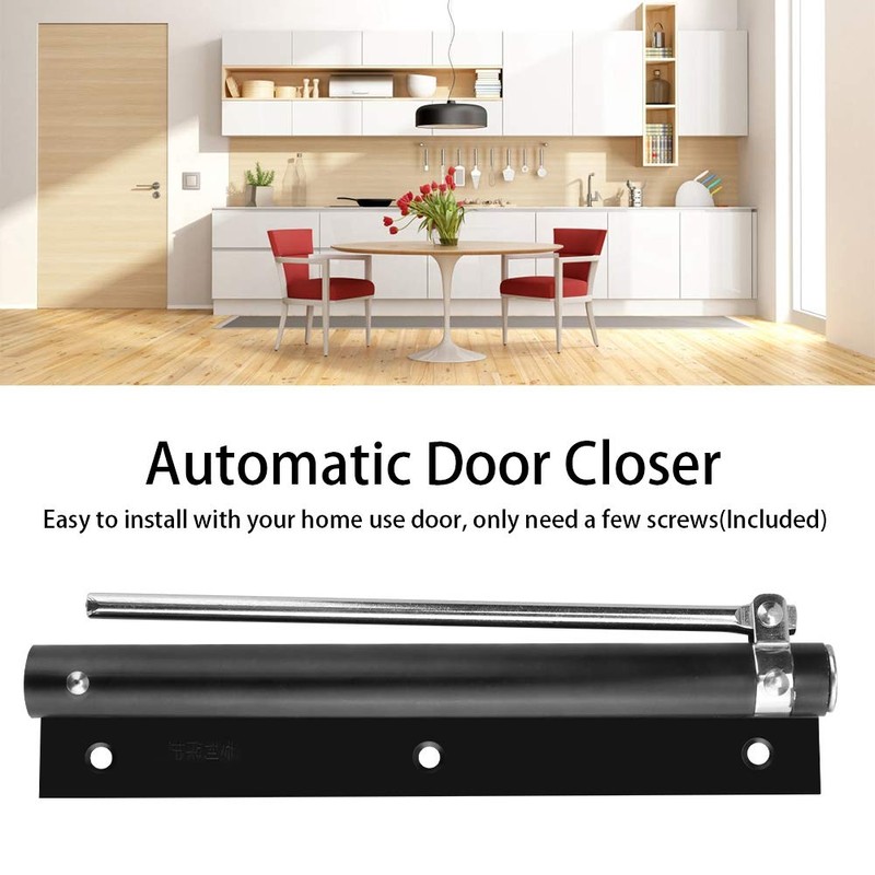 Cierrapuertas, ajuste de aluminio Resistencia automática Cierrapuertas Automático Resorte a