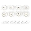 (8 Pack) Exact Replacement Dishwasher Dishrack Rollers and Studs -