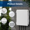 ANIMACYN Electrical Junction Box, Ventilated Design, Cable Grommets, Indoor/Outdoor Use