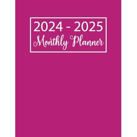2024-2025 Monthly Planner | 2-Year Calendar Schedule Organizer | 24 Months With Monthly To Do List, Goals, Notes, And Habit Tracker | Pink Cover Design | For Work Or Appointments Or Study