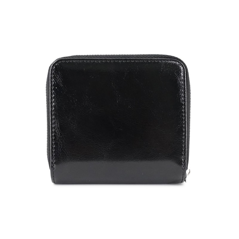Jada GY-W291 Women's Bi-Fold Wallet, Rhinestone Logo, Mini Wallet, Denim,