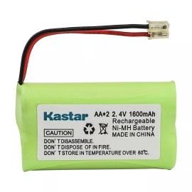 Universal Kastar 2.4V Ni-MH AA 1600mAh 2-Cell Home Phone Battery Pack w/ Universal Plug