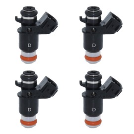 Inyector de combustible compatible con Honda Civic 2001-2005 1.7L. Replaces# 16450-PLC-003 16450-PLD-003. Paquete de 4 unidades