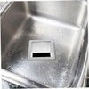 Ipetboom Stainless Steel Trash Chute Grommet Square Countertop Waste Disposal