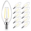 Ascher Classic E12 LED Candelabra Light Bulb 4W, Equivalent 40W,