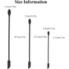 Armrouns 6 Pieces Mini Spatula Silicone, (Metal core) Reusable Jar