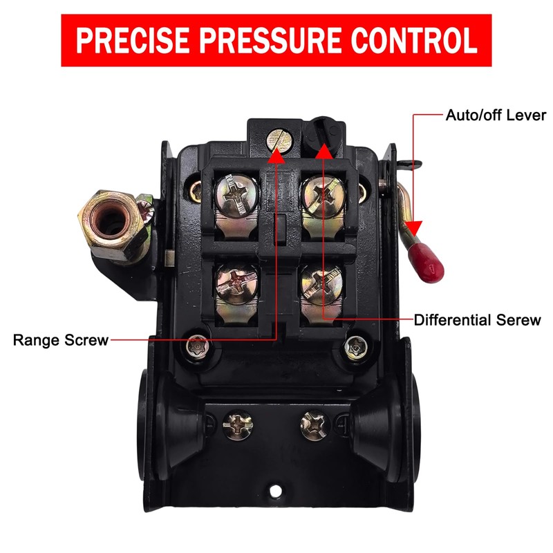 Air Compressor Pressure Switch Single Port,Pressure Switch for Air Compressor