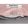 Ev Dekor Double Duvet Cover Sets – Reversible Brushed Microfiber