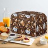 Talayituse Coffee Print Toaster Cover 2 Slice Wide Slot, Lightweight
