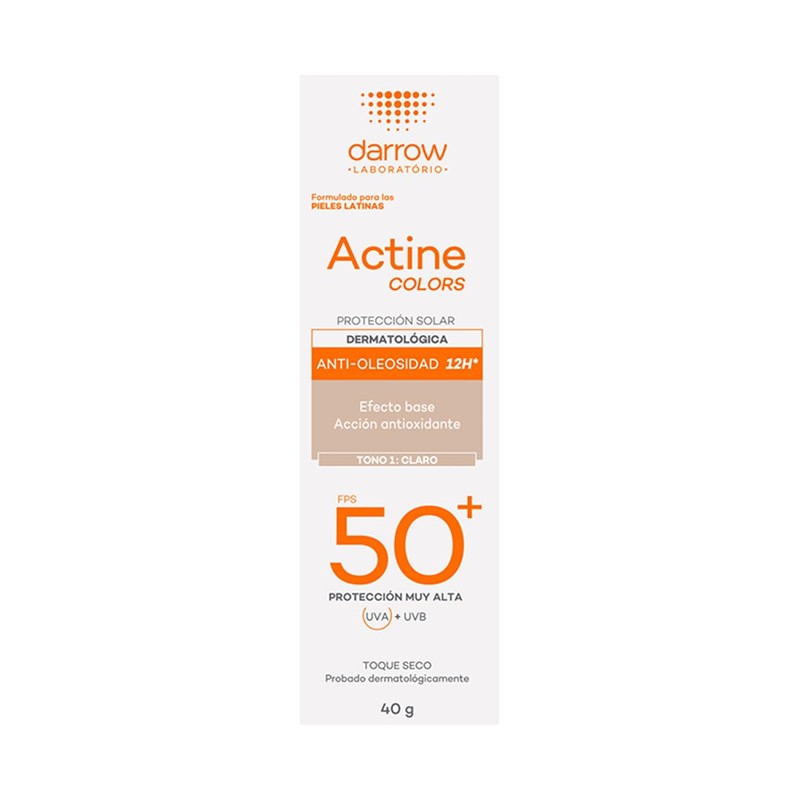 Darrow Actine, Protector Solar Tono Claro, 40gr