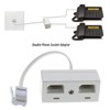 Create idea Telephone Splitter 2 Way BT Phone Socket Adapter
