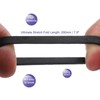sourcing map 100 Pack Rubber Band Stretchable Rubber Elastic Band