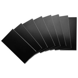 Yipscazo Peel and Stick backsplash 3 x 6 Inches 3D PVC Composite Wall Tile Stick on Backsplash Tile for Kitchen Bathroom, Laundry Room, Fireplace(Pure Black, 100 Pieces)