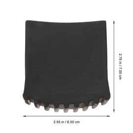 2pcs Rubber Non Slip Ladder Feet Pads, Attic Ladder Leg Cover Folding Feet Mat Universal Bumpers Protector Accessories Chair Leg Tip Replacement for Home Office (Inner 5 * 2.5CM)