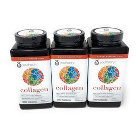 Youtheory Collagen Advanced Formula Tablets - 390 ct (3 Pack for Total of 1170 Tablets)